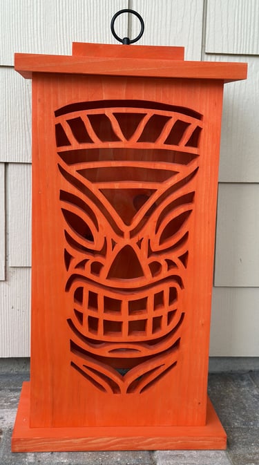 Tiki Face #1 - Large Tiki Lantern