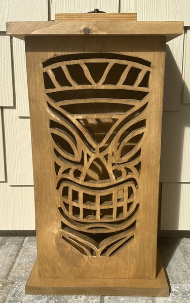 Tiki Face #1 - Large Tiki Lantern