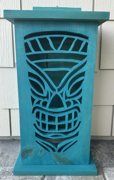 Tiki Face #1 - Large Tiki Lantern