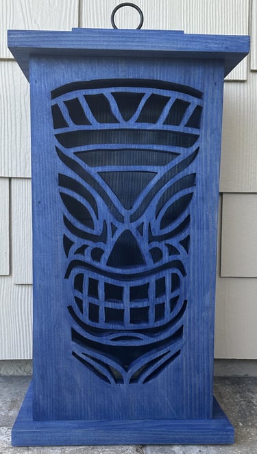 Tiki Face #1 - Large Tiki Lantern