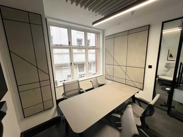 Custom colour acoustic panels