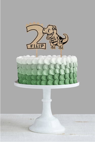 Personalisierter Cake Topper aus Holz – handgemacht für Geburtstage, Hochzeiten und besondere Anläss