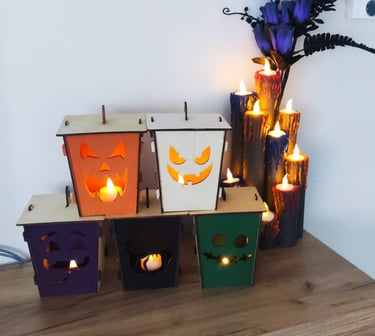 Herbstliche Holzdekoration – handgemachte Kürbis‑ und Naturmotive im warmen Boho‑Stil