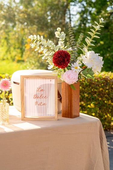 Bar Mobile vintage bohème dolce vita Spritz cocktails Biarritz location mariage