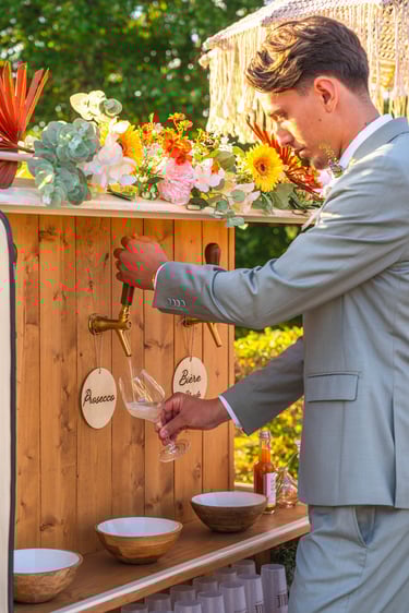 Bar Mobile vintage cocktails Biarritz location mariage