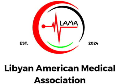  "Libyan American Medical Association" logo