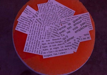 Fiches de textes à disposition | Les Camps de l'Amor | David Noir | Photo Karine Lhémon