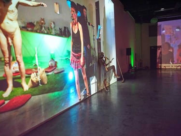 Diaporamas sur les murs du Générateur | Retour sur investissement | D. Noir | C. Imbs | B. Bousquet