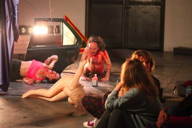 Adrien et Marie blessés après l'accident | Mobil'Homme | David Noir | Photo Bernard Bousquet