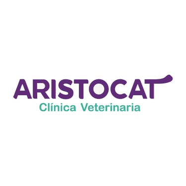 Logo de Aristocat, clínica veterinaria especializada en salud felina y canina en Perú, cliente de Peru Impress para impresión
