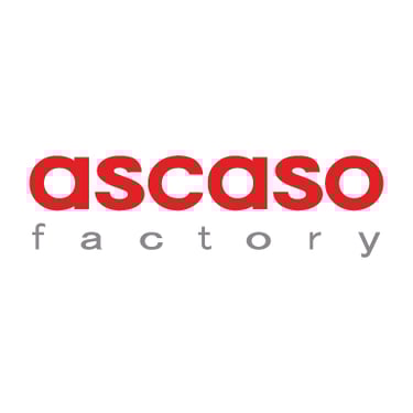 Logo de Ascaso Factory, fabricante internacional de máquinas de café y diseño industrial, cliente de Peru Impress para impres