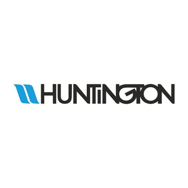 Logo de Huntington, empresa del sector industrial y logístico, cliente de Peru Impress para impresión de manuales técnicos, s