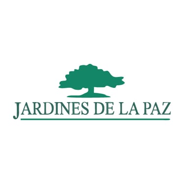 Logo de Jardines de la Paz, empresa peruana de servicios funerarios, cliente de Peru Impress para impresión de recordatorios,
