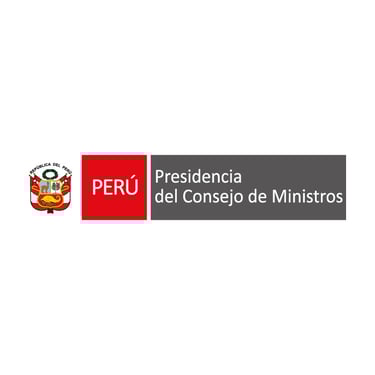 Logo oficial de la Presidencia del Consejo de Ministros del Perú, ideal para impresiones institucionales en Lima con alta cal