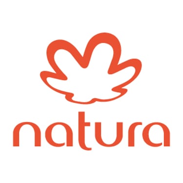 Logo de Natura, marca internacional de cosmética natural, cliente de Peru Impress para impresión de empaques ecológicos, catá