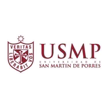 Logo de la USMP, Universidad de San Martín de Porres en Perú, cliente de Peru Impress para impresión de prospectos universita