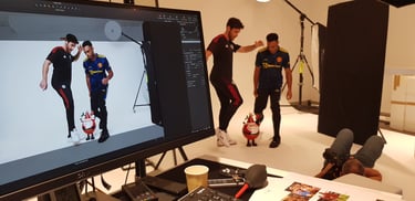 Photo mannequin en studio pour foot center