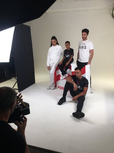 Photo, mannequin studio Foot center e-commerce