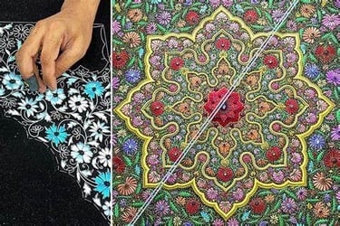 Zardozi: A luxurious embroidery technique originated from Persia 