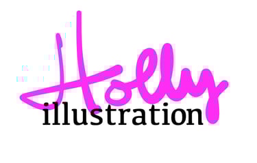 holly illustration logo