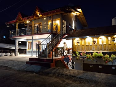 Happy Himalayan Homes evening view from outside