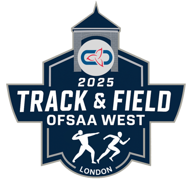 2025 OFSAA West Region Track and Field logo