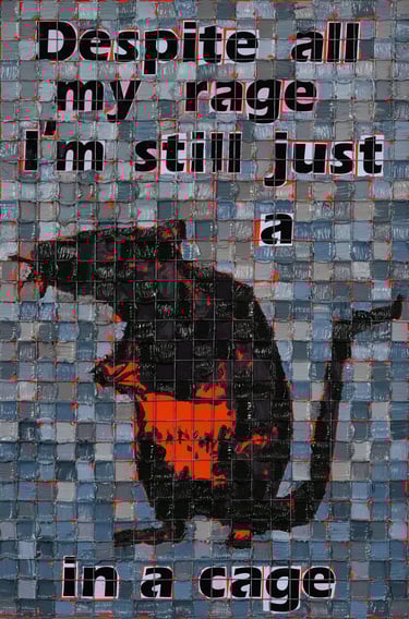 Henk Tieten Art Rat in a Cage