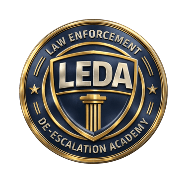 Law Enforcement De-Escalation Academy (LEDA) logo