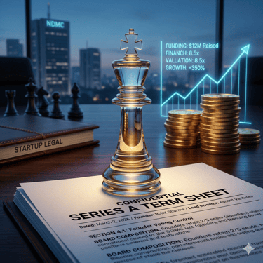 Startup fundraising support and Series A term sheet legal review by HMLO.