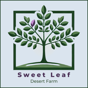 Sweet Leaf Desert Farm logo