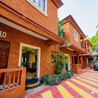 brick cladding tiles Goa resort