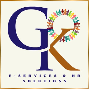 GK E Services and HR Solutions logo