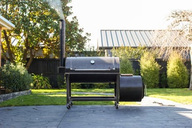 High quality photo of a nz made offset smoker