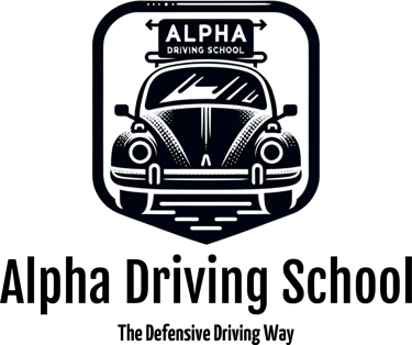 Alpha Driving School logo