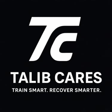 Talib Cares Training & Recovery logo