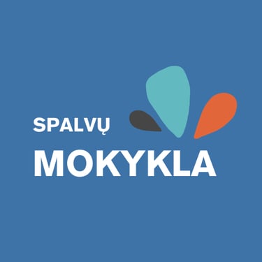 Spalvų mokykla logo