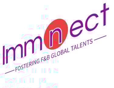 Immnect - 專注於服務F&B餐飲業全球人才  We specialize in growing and fostering global F&B talents.  logo