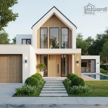 Desain fasade rumah scandinavian