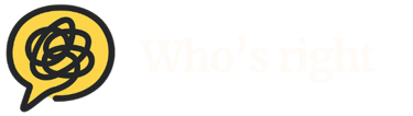 Who's right the debatting app logo
