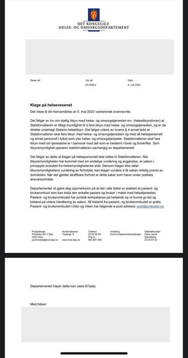 Christer T.Larsen,Majorstuen medpoint as,Helse og omsorgsdepartementet,Statsforvalteren,overlege Frogner, Skøyen Helsesentere