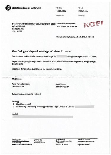 Christer T Larsen,statsforvalteren helse-og omsorgstjenester,statsforvalteren i innlandet,Frogner helse overlege, majorstuen