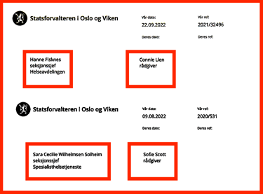 Pasient- og brukerombudet hos Statsforvalteren، Sofie Scott, Sara Cecilie Wilhelmsen Solheim, Connie Lien, Hanne Fisknes,