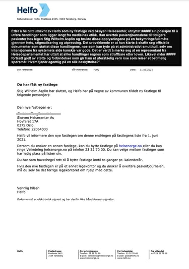 Christer T. Larsen, Majorstuen,Bydel Frogner lege, overlege Ullern,Statsforvalteren i Oslo , Oslo kommune
