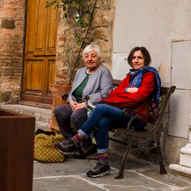 Two ladies posing for the camera