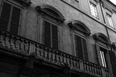 Looking upto some old Italian venetian blinds