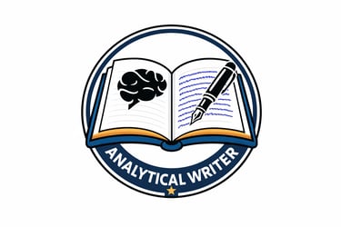 Analytical writer. logo