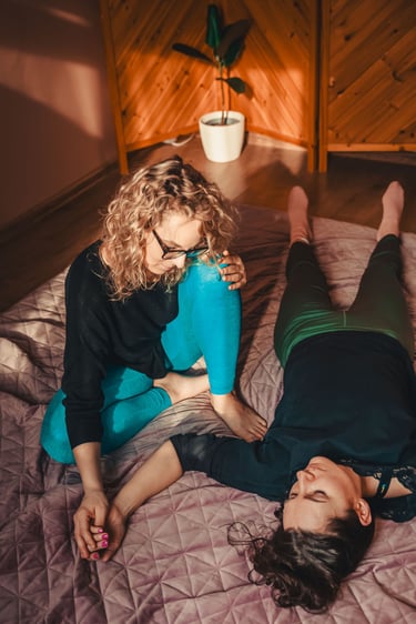 Emilia Tura warsztaty w Jaworznie, masaż Ka-Hi