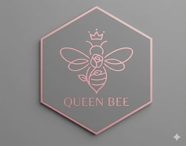 Queen Bee Nail Shop logo