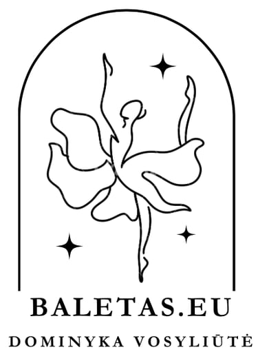 Baleto pamokos su mokytoja, balerina Dominyka Vosyliūte logo