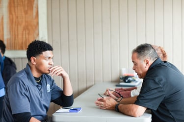 Conversation between two men